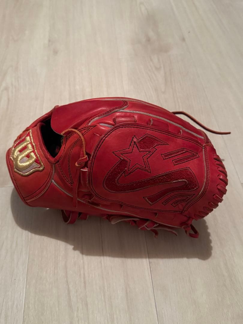 Wilson 硬式グローブ レッド 限定ラベルの通販はau PAY マーケット