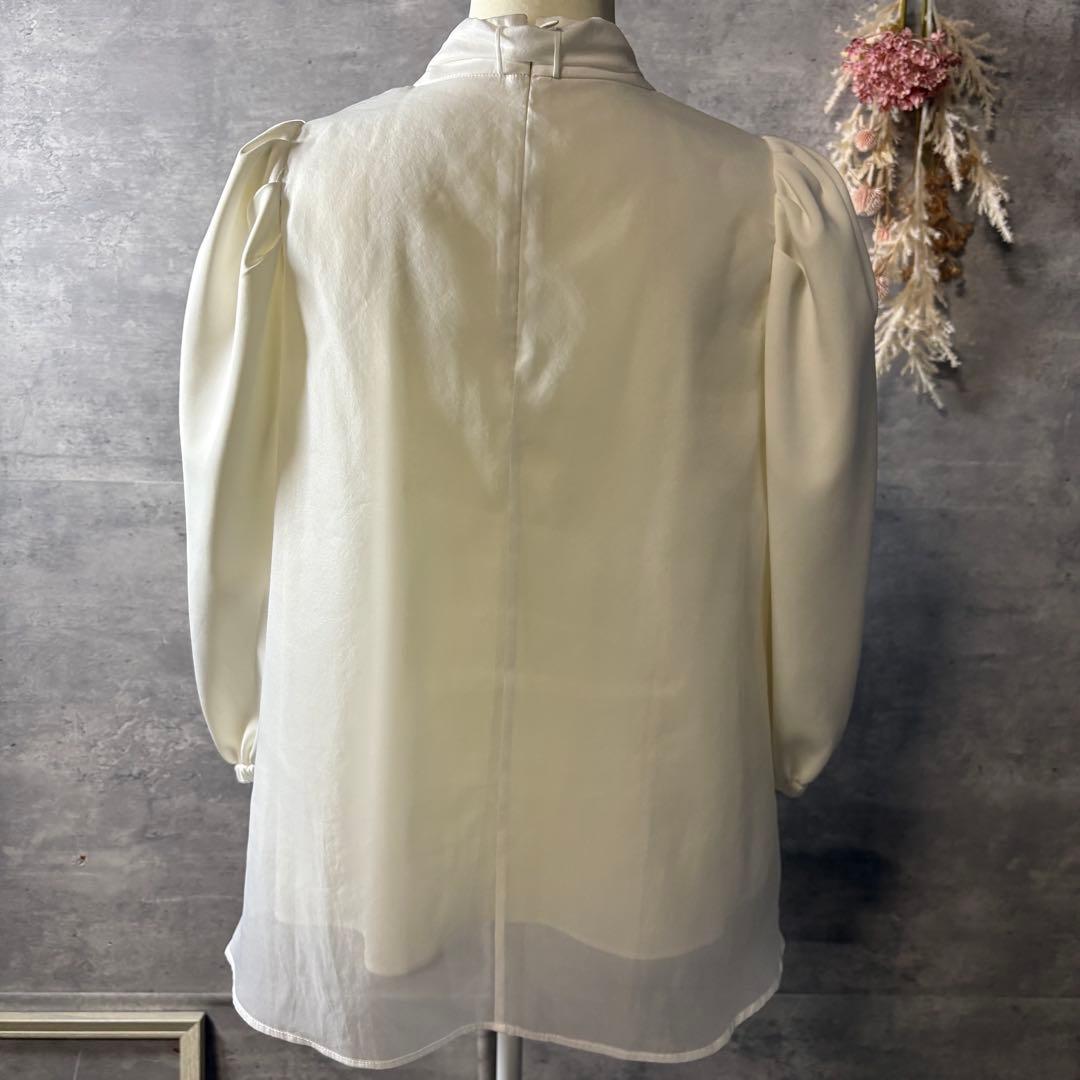 FENNEL フェンネル ヤマダヤ リボンボウタイブラウス ホワイト 9サイズ