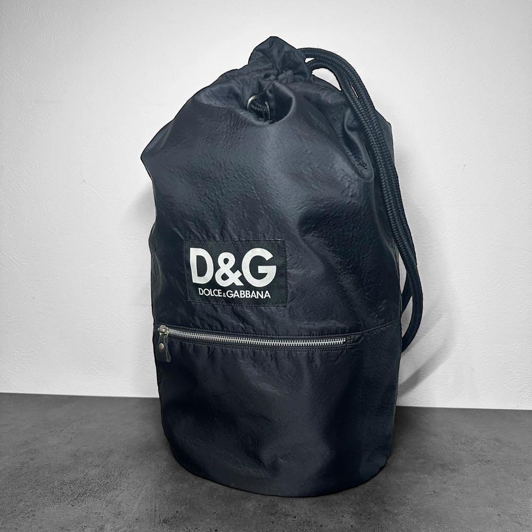 DOLCE&GABBANA ロゴ　巾着　ナイロン　ラージ　ショルダーバッグ CLASKA（クラスカ）｜new G&S DO ナイロン巾着ポシェット 内ポケット付