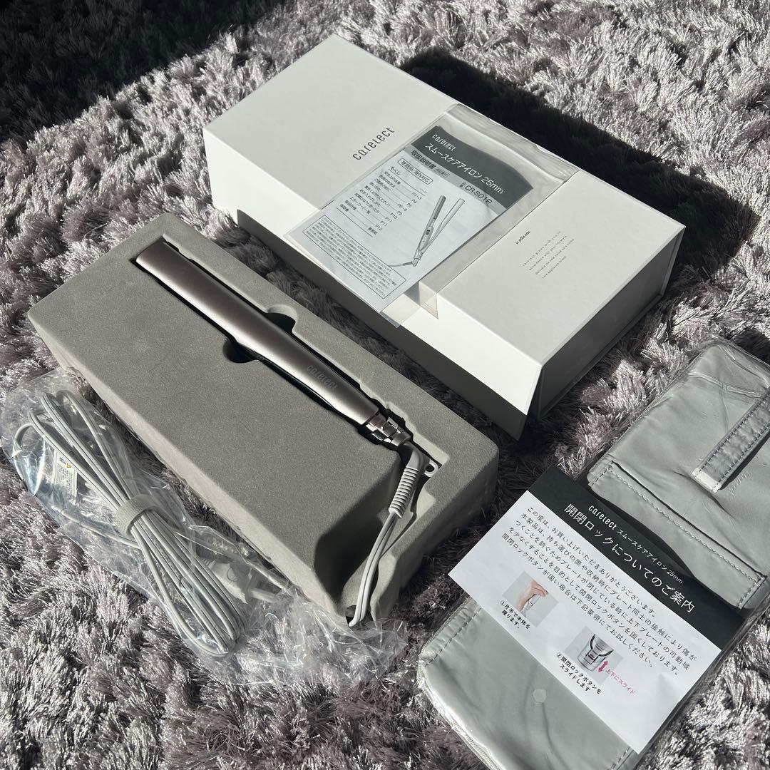 【※f-m】　新品未使用品　ケアレクト スムースケアアイロン　プリュスオー plus eau（プリュスオー） ケアレクト スムースケアアイロン 25mm