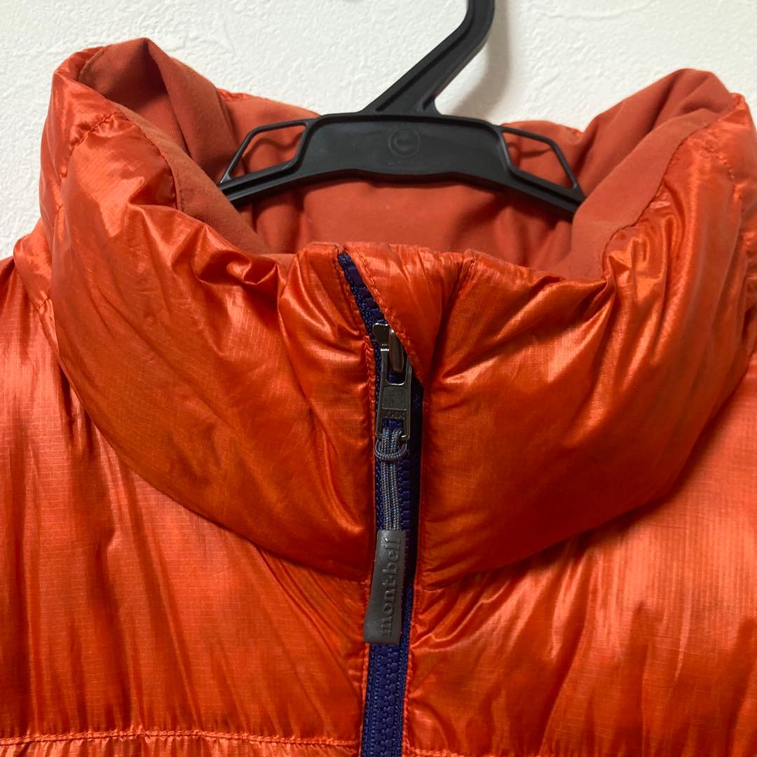 美品 モンベル アルパインダウン ジャケット L オレンジ 1101426