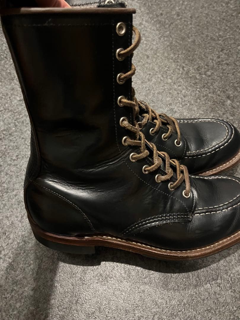 9E 110周年限定 レッドウィング 2015 ハンツマン 編み上げブーツ 茶芯