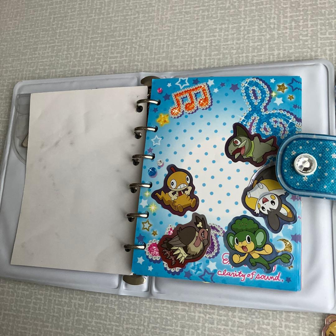 奥歯様専用】平成レトロ バインダーシール帳 ブルー音符 レア おまけ