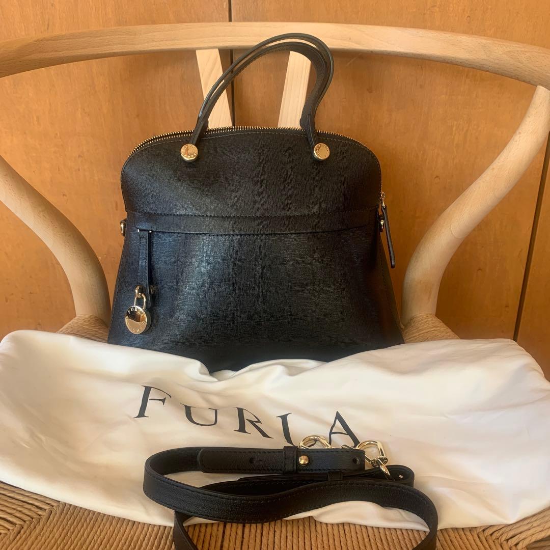 FURLAパイパー黒バッグ卒業式、入学式 - メルカリ