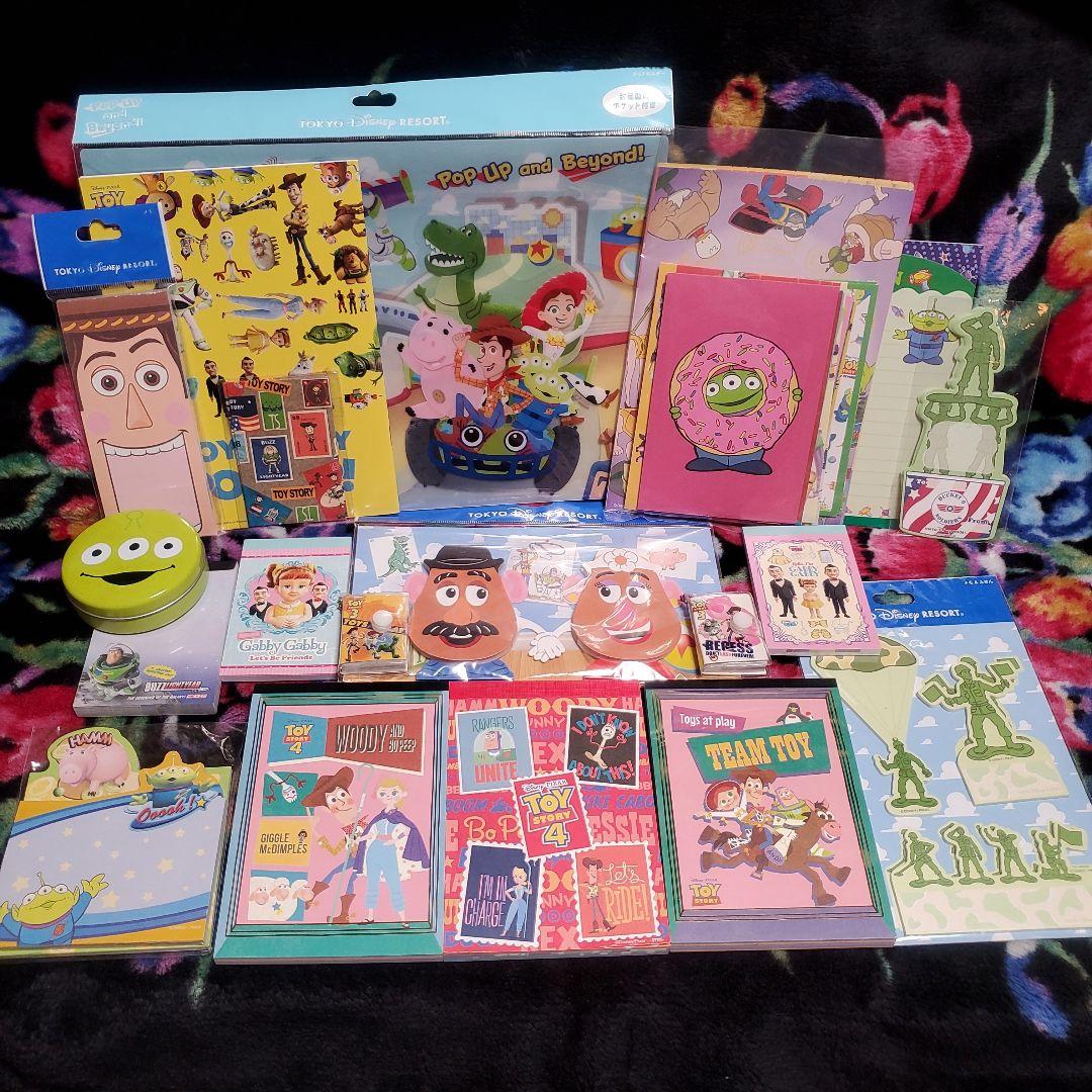 ディズニー トイストーリー メモ 付箋 封筒 便せん ノート クリア