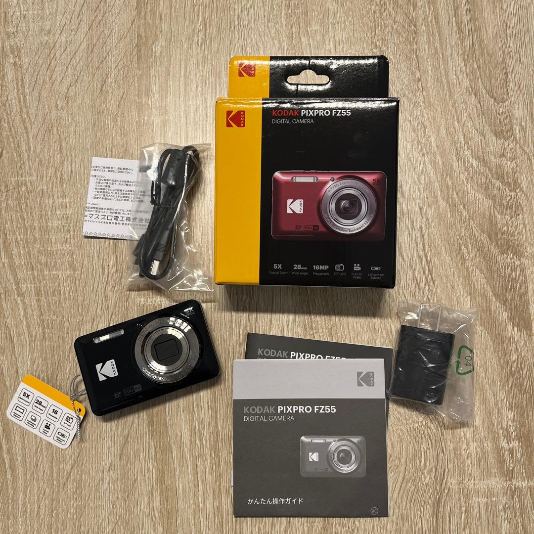 KODAK コンパクトデジタルカメラ FZ55 黒　ブラック レンタル] コダック PIXPRO FRIENDLY ZOOM FZ55 コンパクトデジタル