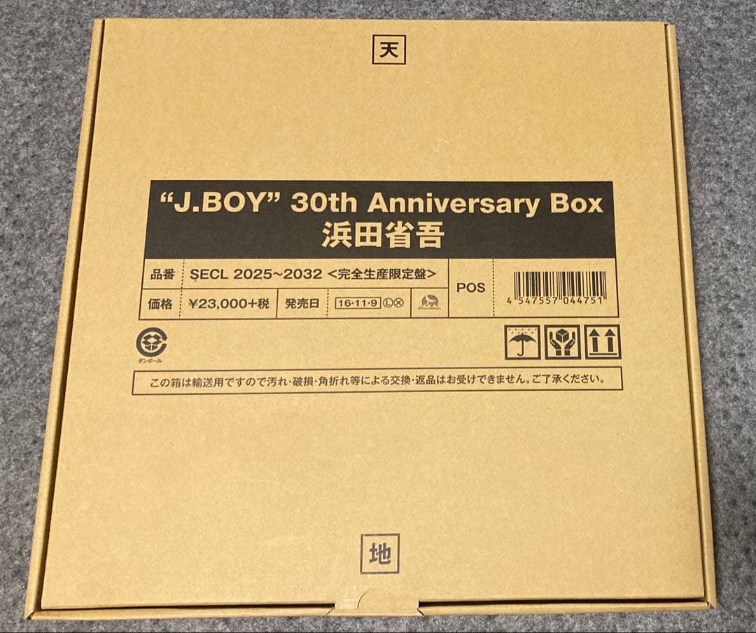 J.BOY 30th Anniversary Box 浜田省吾 J.BOY”30th Anniversary Box【完全生産限定BOX/20,000ｾｯﾄ限定】・浜田