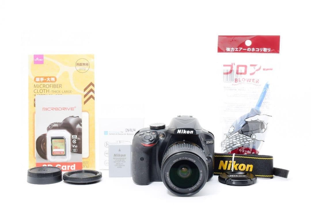 軽量 高画質✨Nikon D3400✨高性能AF-P シングルレンズ✨スマホ転送