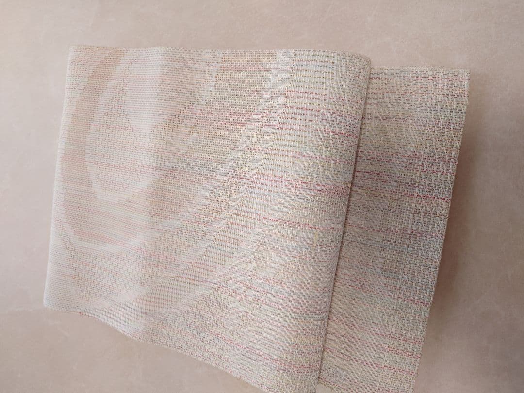 m-56 安田つづれ 謹製 爪織 本綴れ 格天井錦 名古屋帯 正絹 木箱 極上