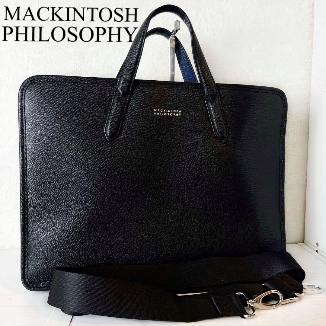 マッキントッシュ レザー ビジネスバッグ スーツケース 2WAY ブラック マッキントッシュ レザー ビジネスバッグ スーツケース 2WAY ブラック