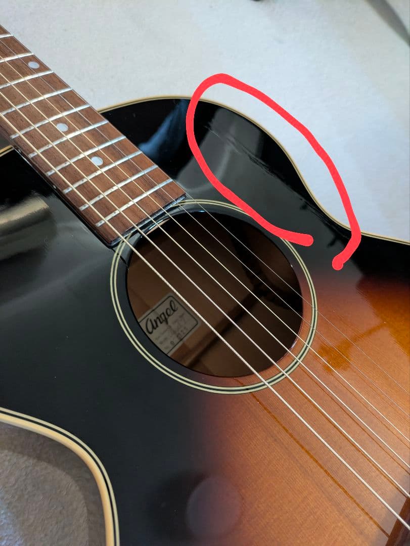 傷あり特価】Ken Guitars 「Angel 7」絶妙なサイズ感。