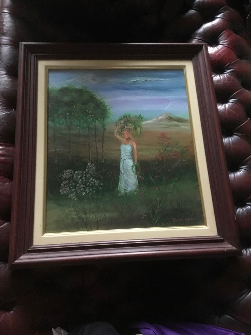 鴨居羊子「実りのヴィーナス」油彩10号 鴨居玲の姉 下着デザイナー