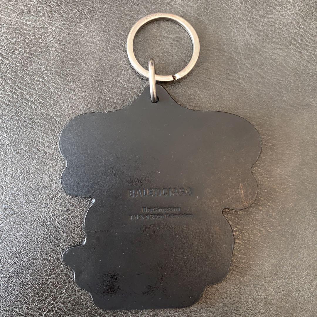 訳あり】BALENCIAGA バレンシアガ シンプソンズ キーホルダー 黒