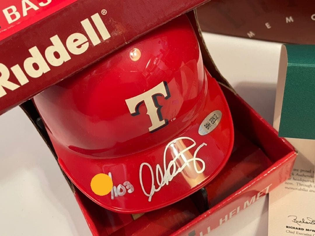 アレックス ロドリゲス 直筆サイン入りミニ・ヘルメット UDA証明書103個限定 2026年最新】アレックスロドリゲス サインの人気アイテム - メルカリ