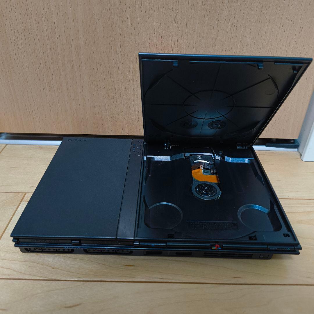 メンテ済/対策機】PS2薄型 SCPH-70000 ブラック 本体のみ - メルカリ