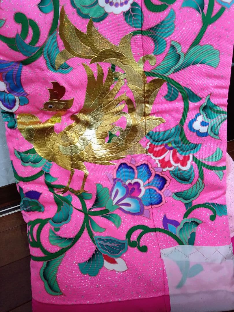 しろさま専用 最高級友禅色打掛 (ピンク) 作家秋山章 - メルカリ