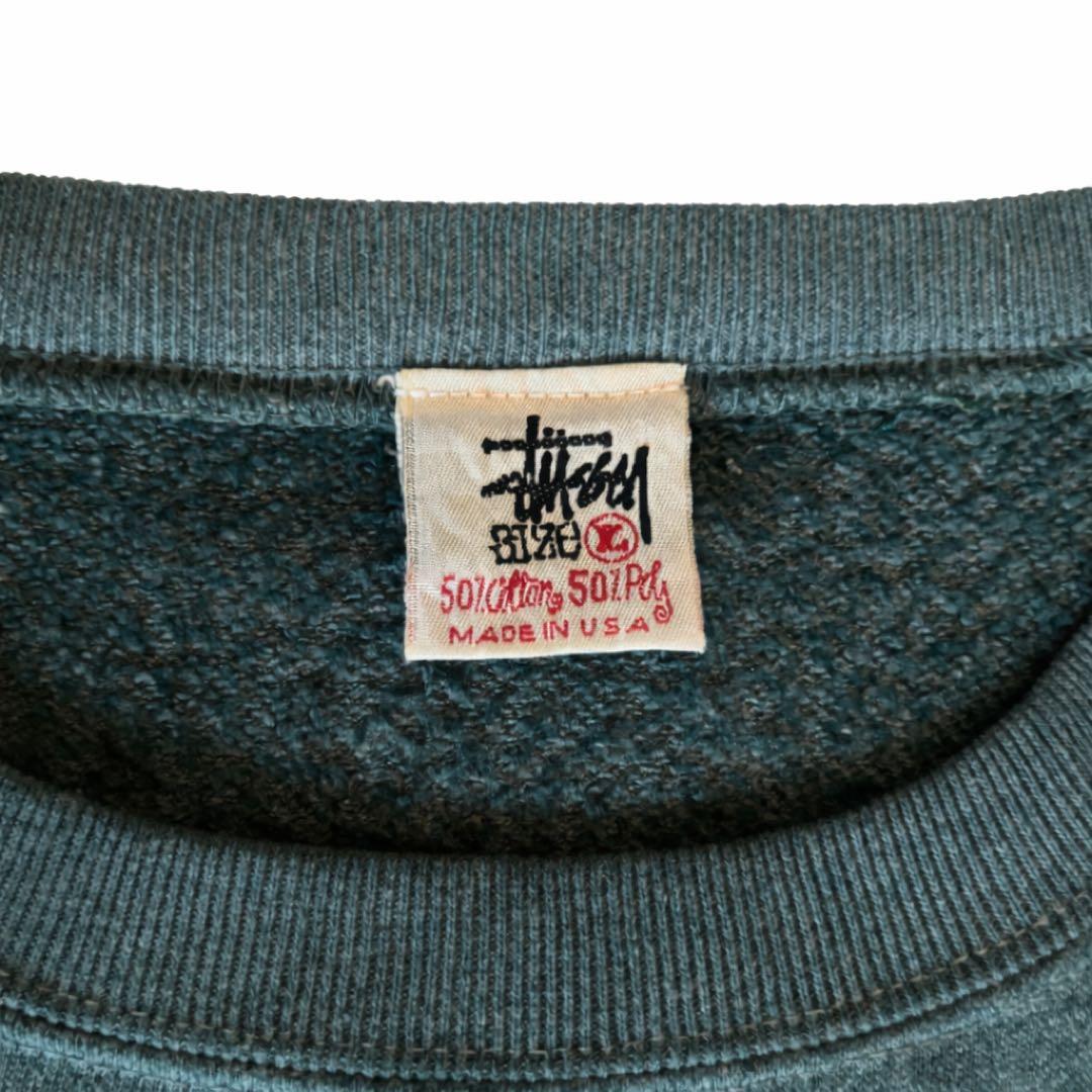 激レア 90s stussy crownスウェットシャツ usa - メルカリ