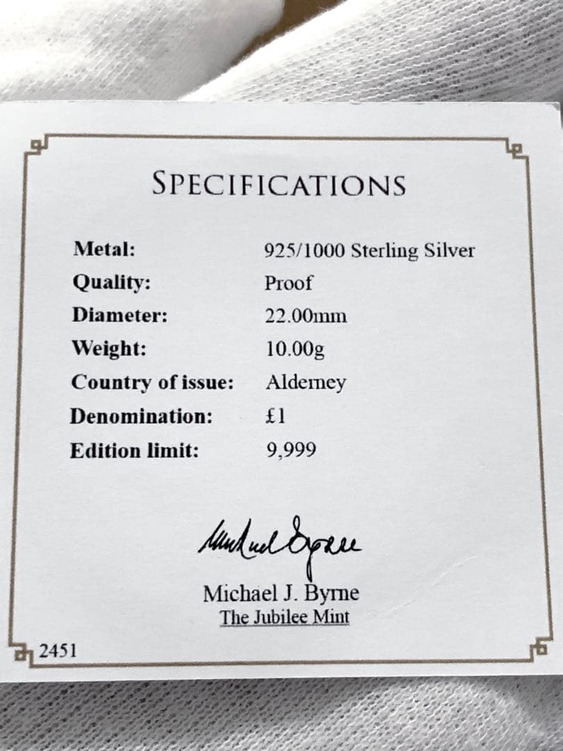 オルダニー島 ヴィクトリア 生誕200年記念 プルーフ銀貨 - メルカリ