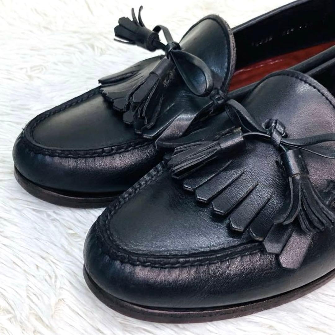 美品】ポロ・ラルフローレン26.5㌢キルトタッセルローファー スムース