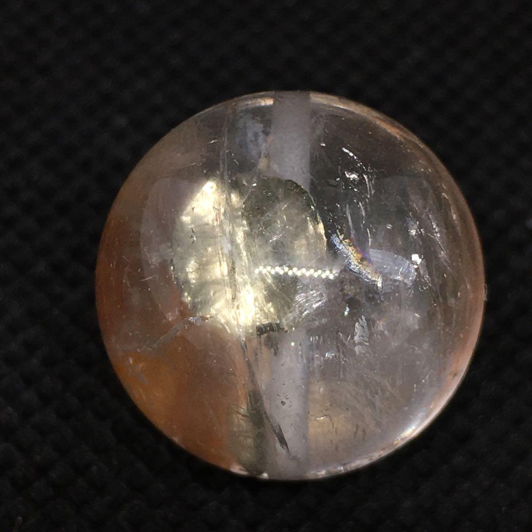 パイライトインクォーツ✨ライモナイト共生✨18.5mm✨虹入り✨ - メルカリ