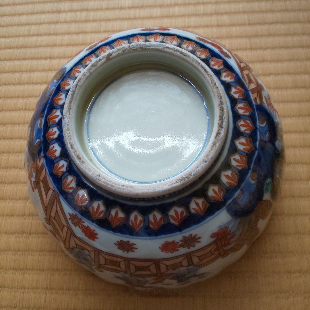 A 202 古伊万里 桜花唐子文色鉛筆鉢 - メルカリ