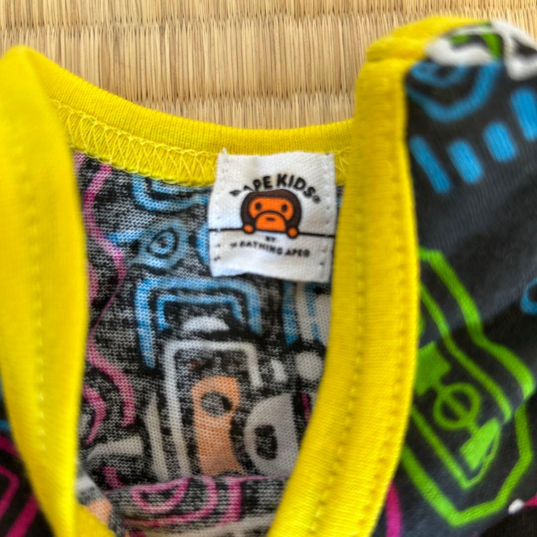 新品BAPEKIDSノースリーブ・タンクトップとショートパンツセット