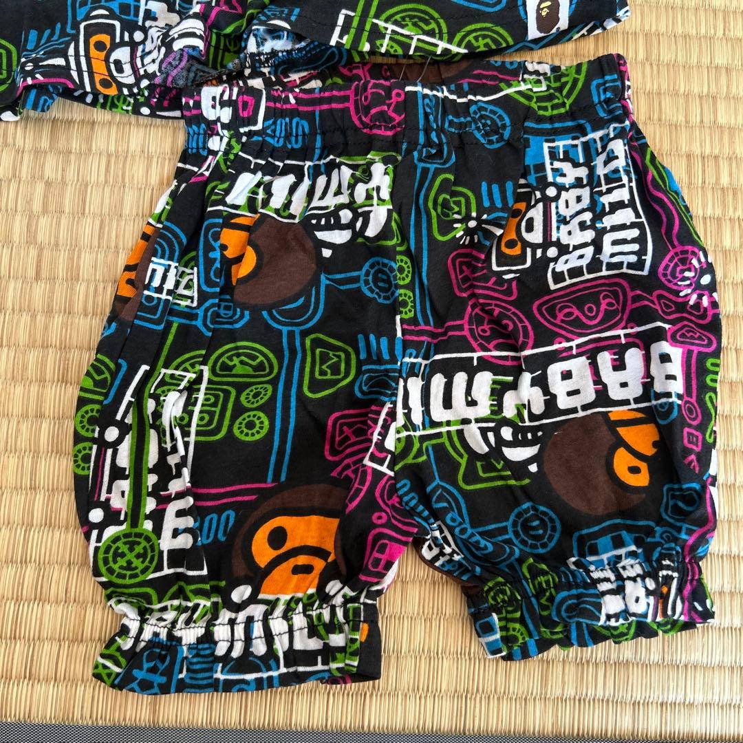 新品BAPEKIDSノースリーブ・タンクトップとショートパンツセット