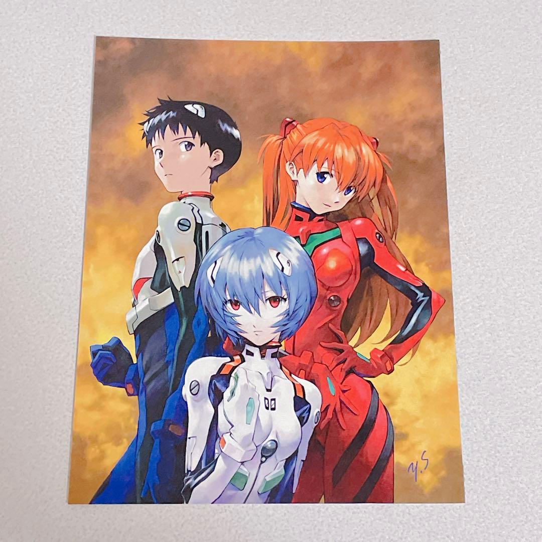 エヴァンゲリオン 貞本義行 限定 ポストカード 碇シンジ 綾波レイ