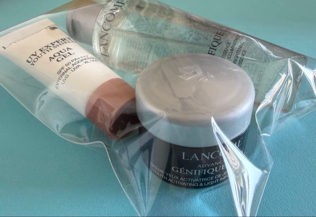 LANCOME トライアルセット ♡ホワイトポーチ付き - メルカリ