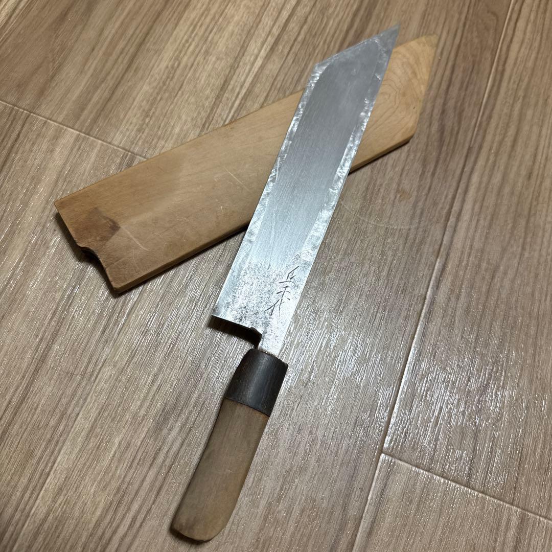 正千代　鰻包丁　刃渡り　22.5cm 白鞘付き