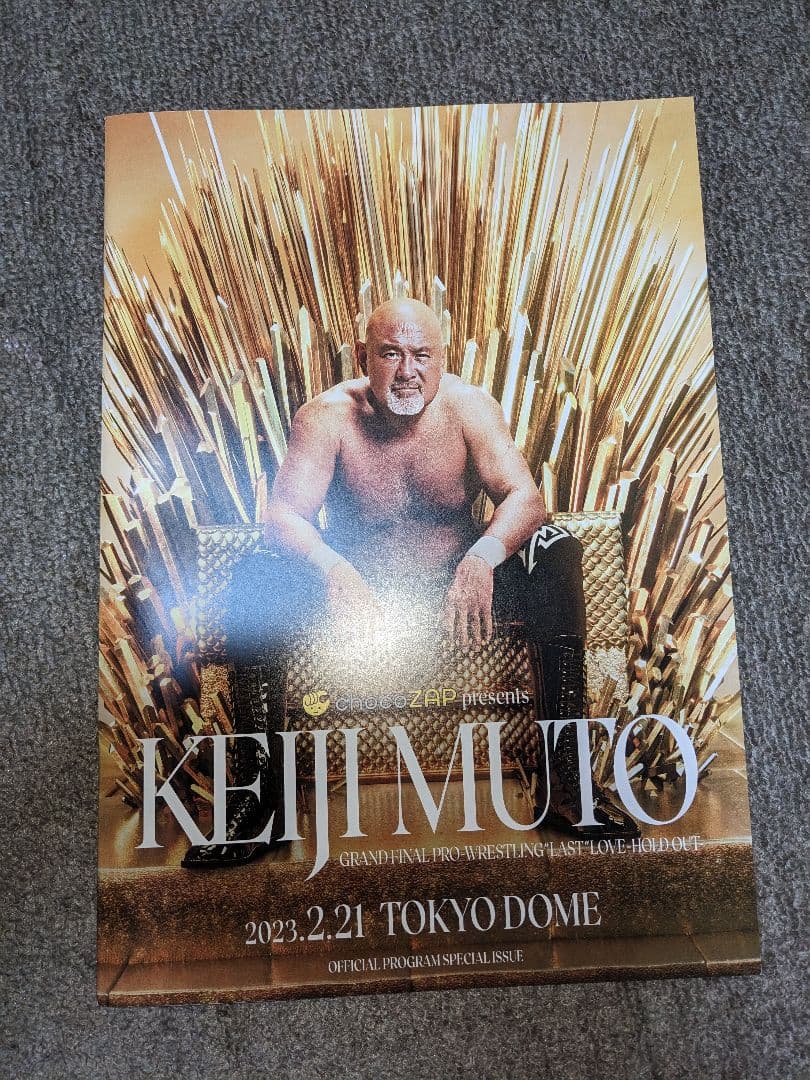 武藤敬司　東京ドーム　引退記念　パンフレット　プロレス　ノア　新日本プロレス 2月21日（火）ノア・東京ドームの対戦カードが決定！】“武藤敬司引退