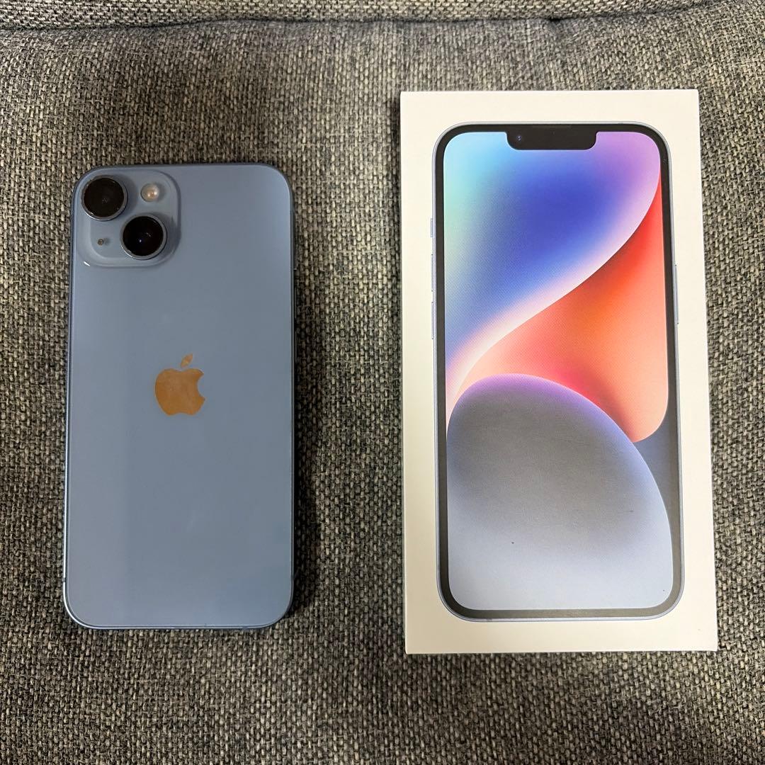 Apple iPhone 14 ブルー 本体 箱付き 128GB SIMフリー - メルカリ