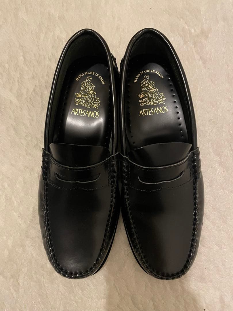 ARTESANOS 黒 ローファー 38 アルテサノス ARTESANOS ローファー （NEGRO/NEGRO(ALL BLACK
