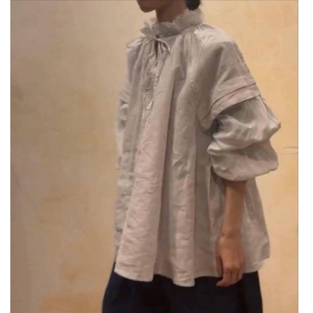 2025 ネストローブ リネンラミーフリル2wayブラウス fofofofa - メルカリ