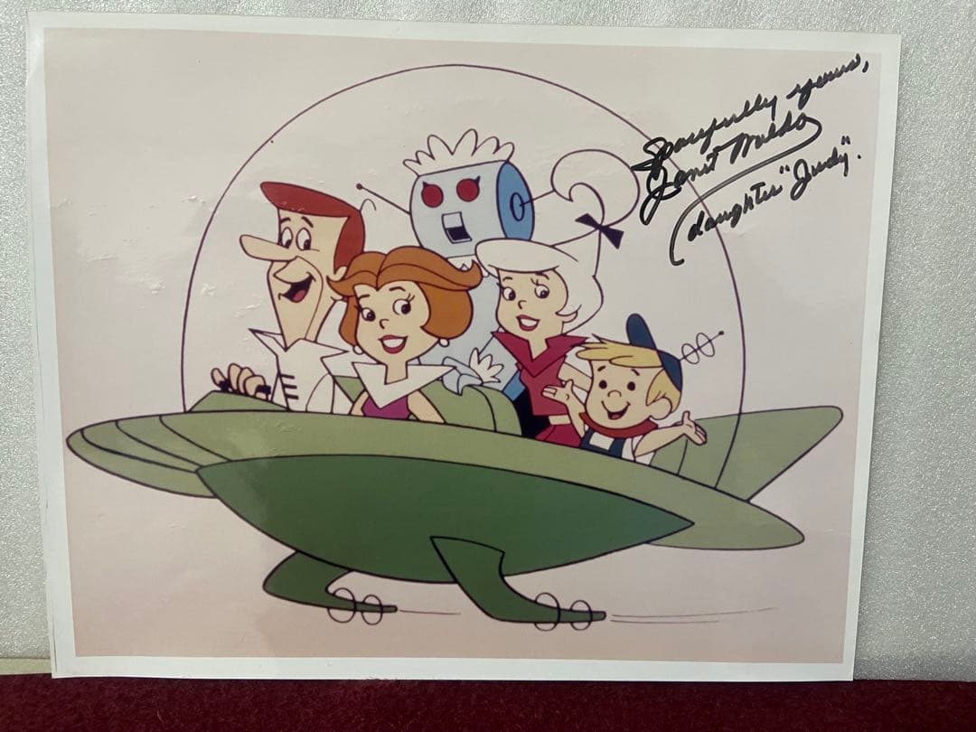 宇宙　海賊　ジェットソン サイン入り写真　Janet Waldo jetsons Yahoo!オークション - 1962年 宇宙家族ジェットソン メインキャスト サ