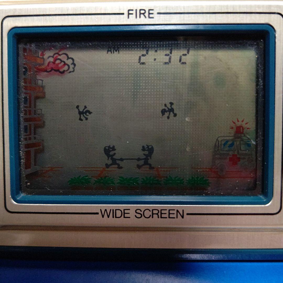 ゲームウォッチ ファイア 説明書・電池付き 任天堂Nintendo 昭和レトロ