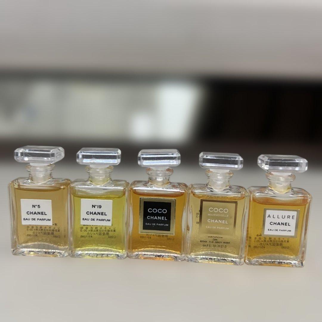 シャネル フレグランス ワードローブ 香水 ミニボトル 5点セット 箱