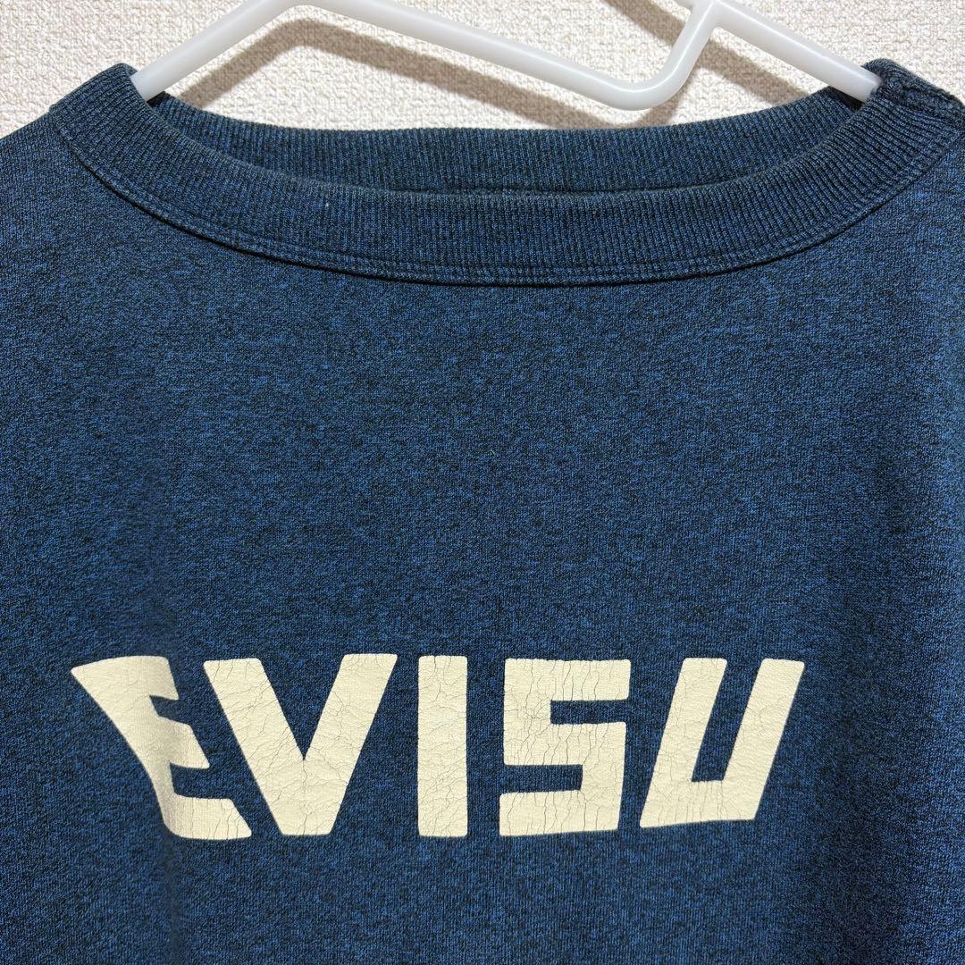 EVISU エビス トレーナー 40サイズ ネイビー ブルー - メルカリ