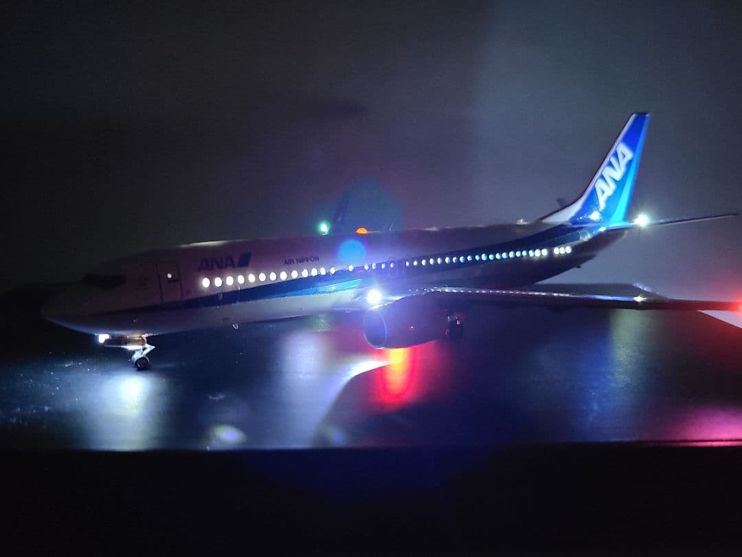 ANA BOEING 737-800 TRITON BLUE LED仕様完成品 - メルカリ