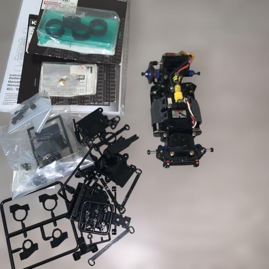 京商MINI-Z MR03 動作確認済み　モーターマウント破損の為ジャンク品 YEAH Racing アルミモーターマウント 90-94MM(LHM/RM) 京商 MINI-Z MR