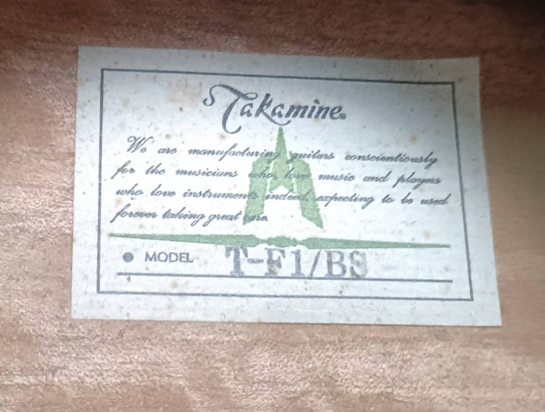 Takamine タカミネ T-F1/BS アコースティックギター 弦交換済♪ - メルカリ