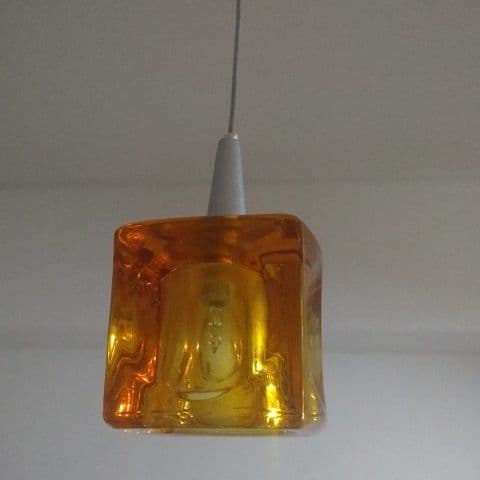 キシマ ガラスキューブ ペンダントライト 5灯 - メルカリ