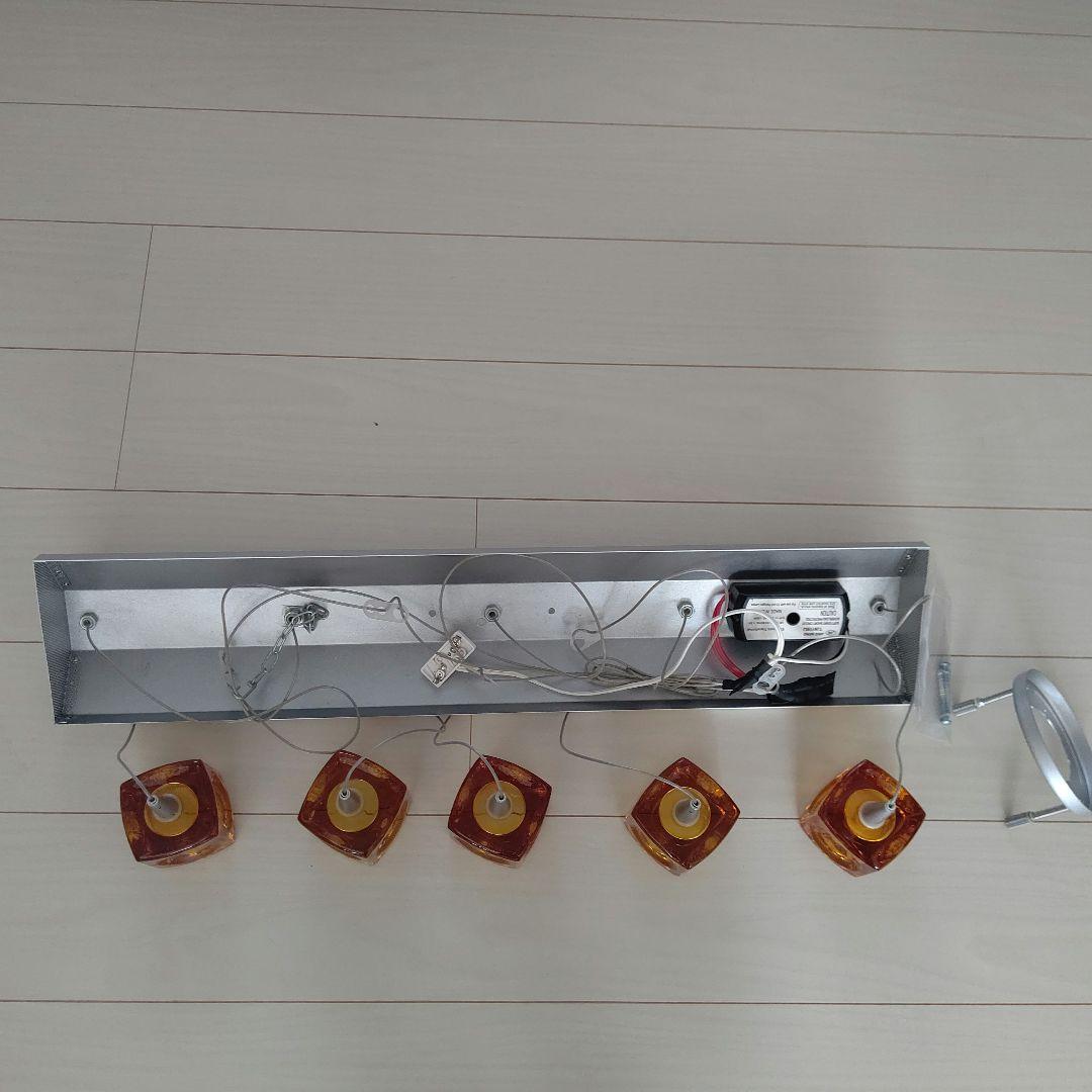 キシマ ガラスキューブ ペンダントライト 5灯 - メルカリ