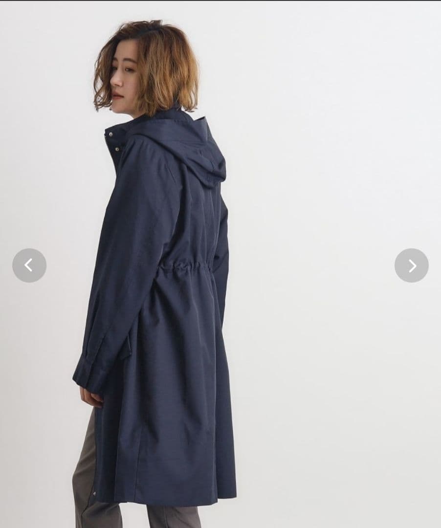 ネイビー 撥水 4way フェイクファーライナー ロング マンパ - メルカリ