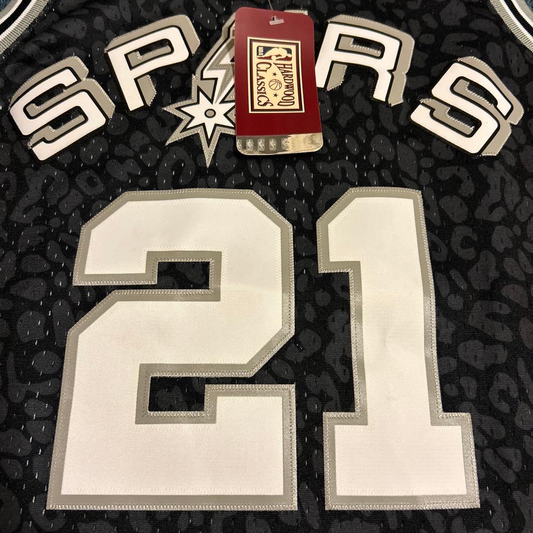 ミッチェルアンドネス バスケユニフォーム NBA spurs ダンカン 豹柄