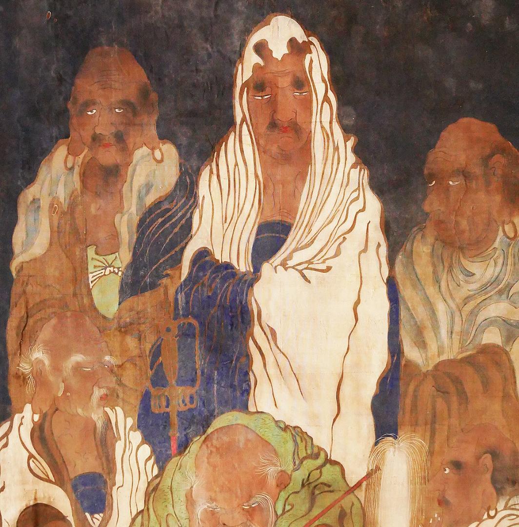 博物館級】◇『 吉山明兆(兆殿司) 十六羅漢図』◇検） 狩野永徳 狩野