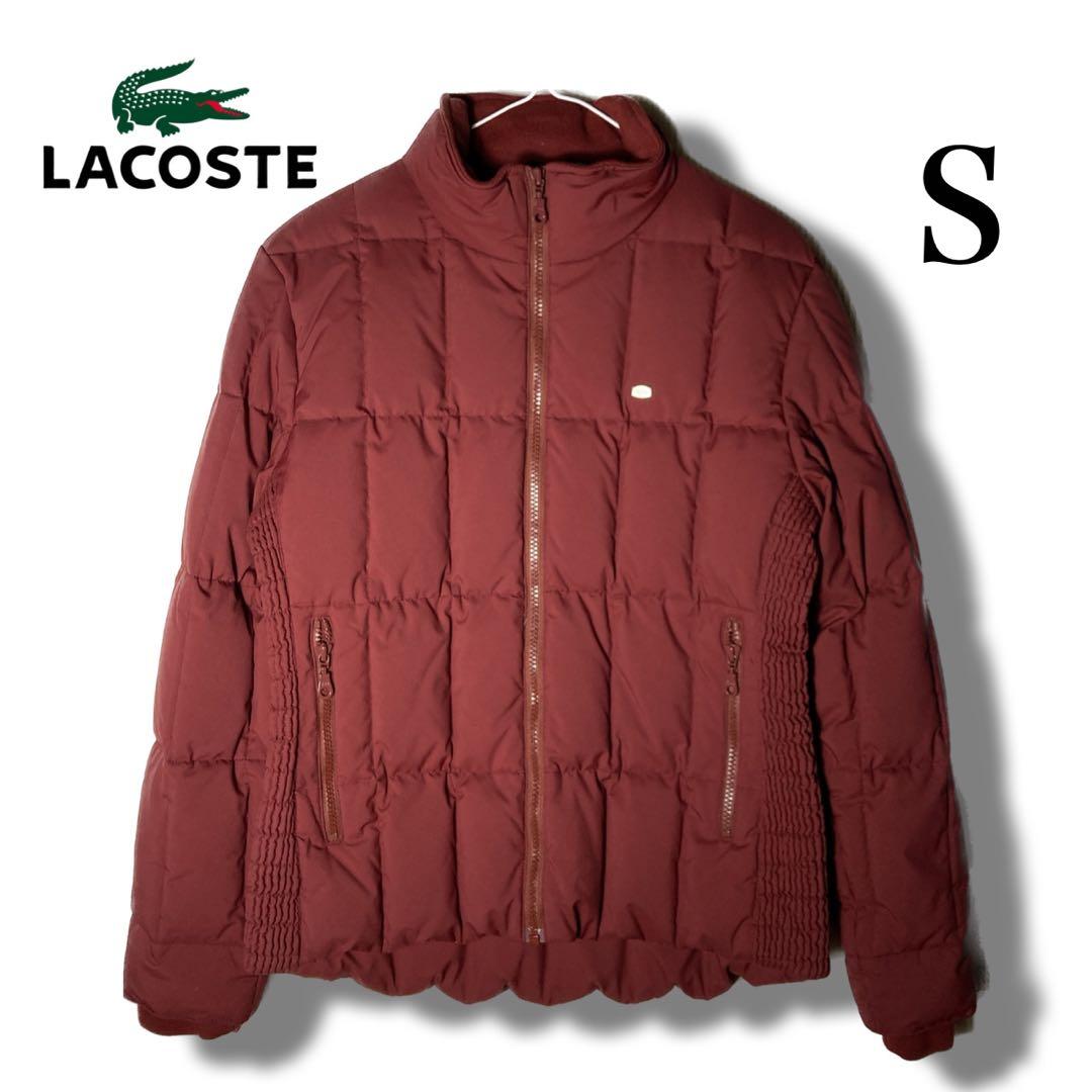 ラコステ ダウンジャケット レッド LACOSTE レディース S 42サイズ