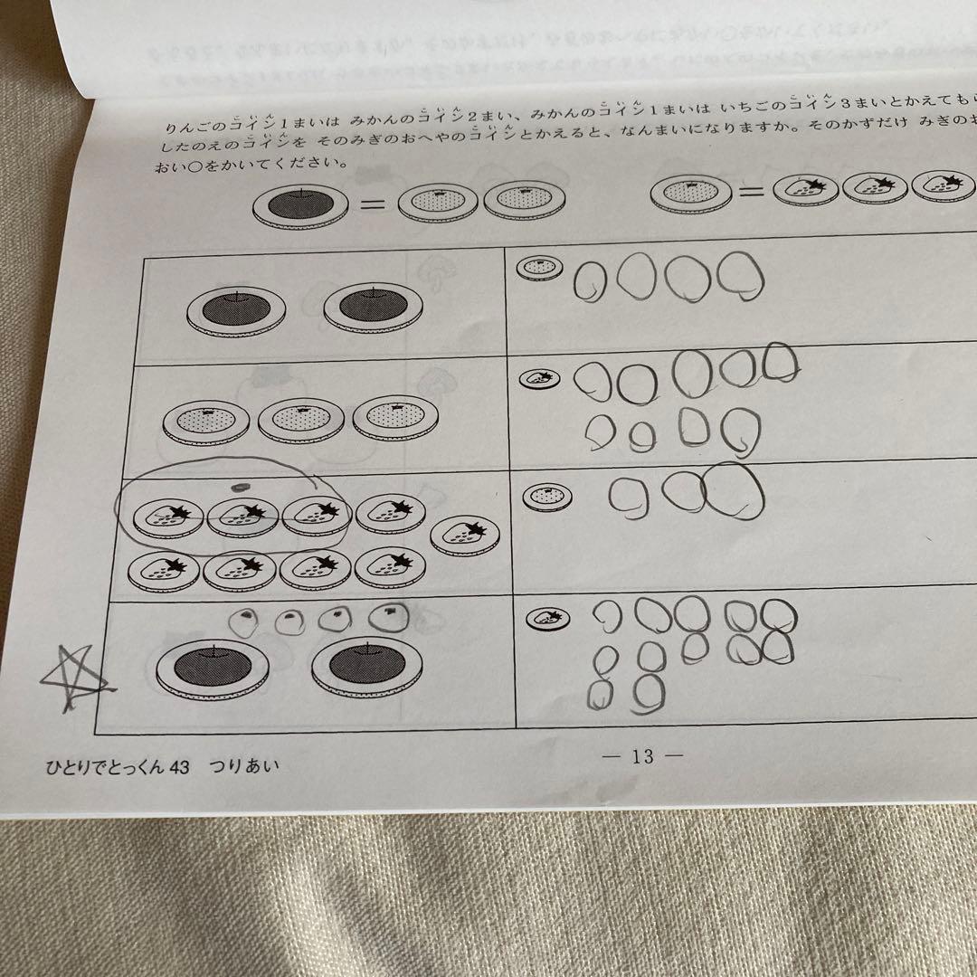 こぐま会 ひとりでとっくん43 つりあい - メルカリ