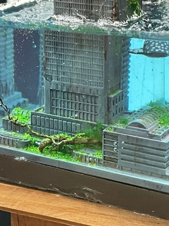 水没した都市 レジンジオラマ - メルカリ