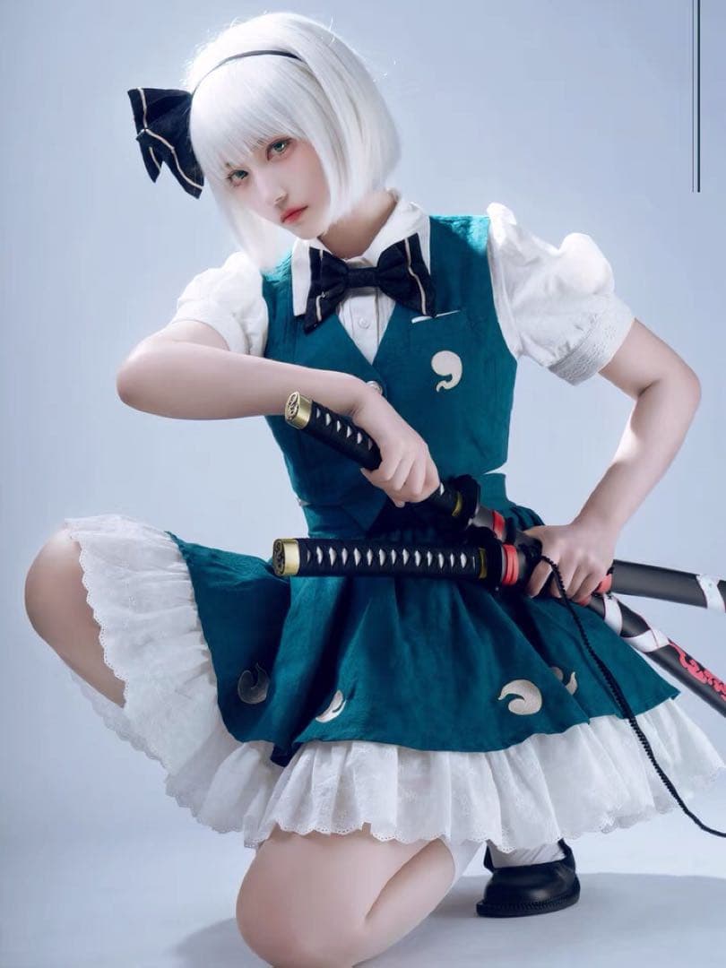 森森仙 東方Project 魂魄妖夢 コスプレ衣装 ※ウィッグ 追加可能 - メルカリ